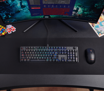 Conexión USB y cable del teclado gaming Trust GXT 866 Torix