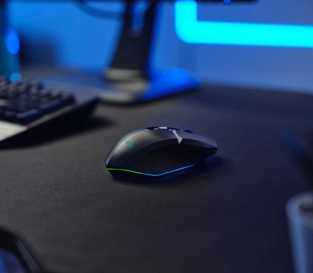 Vista lateral izquierda mouse Trust GXT 110 Felox mostrando botones laterales