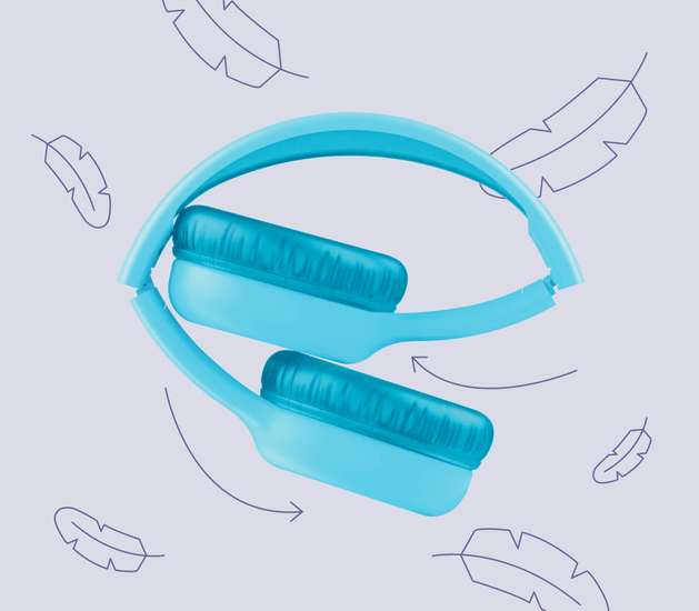 Auriculares Bluetooth Trust Nouna vista lateral mostrando micrófono integrado