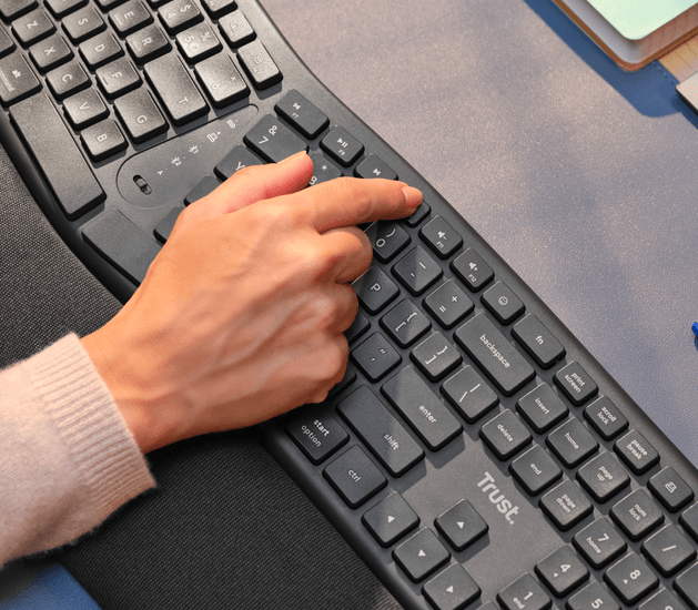 Receptor USB 2.4G almacenable del teclado Trust Keyra inalámbrico