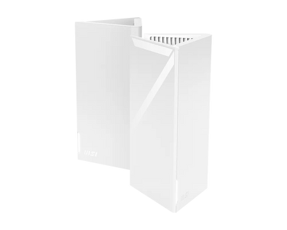 Router Gaming MSI Roamii BE Lite WiFi 7 vista frontal con logo MSI