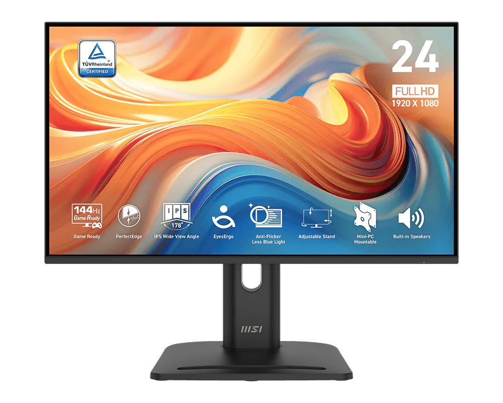 Monitor MSI PRO MP245PG E14 24 pulgadas vista frontal completa