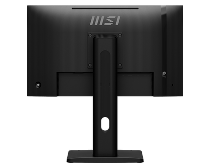 Monitor MSI PRO MP245PG E14 inclinado mostrando ergonomía