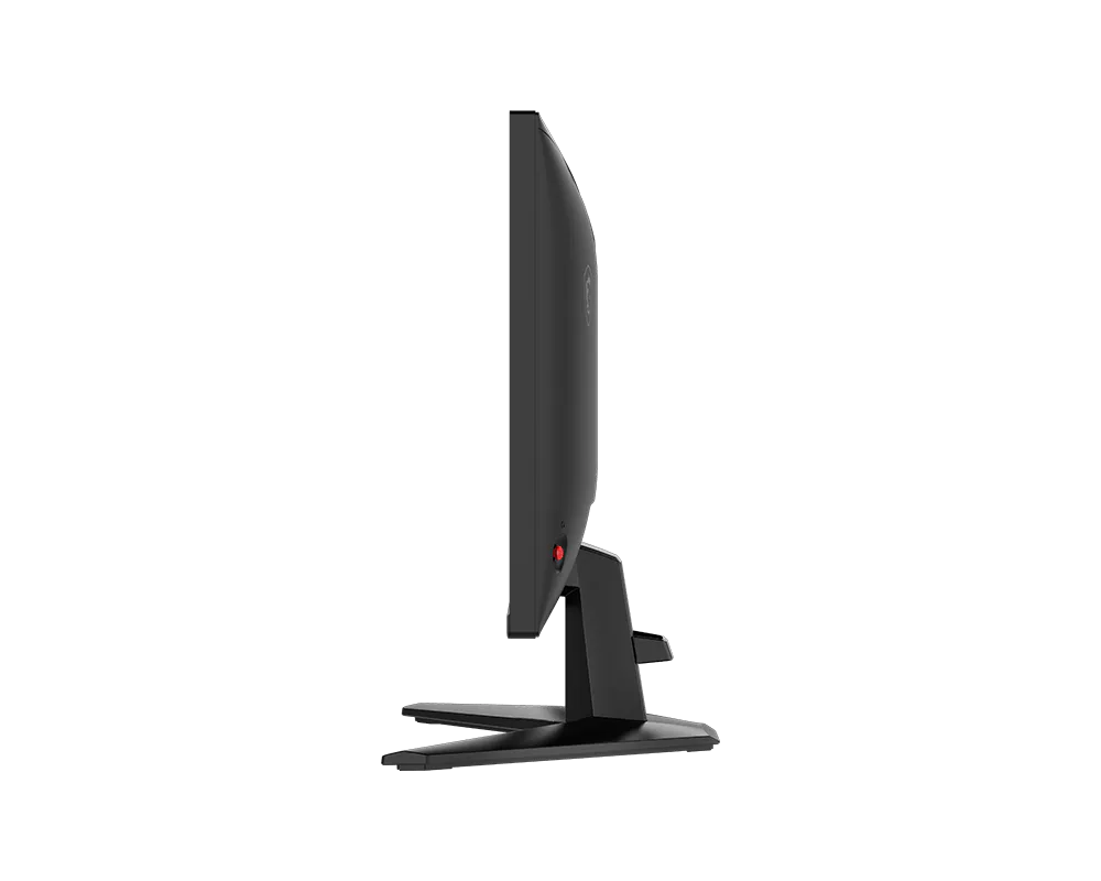 Monitor gaming MSI MAG 245F X24 vista completa con setup gaming y accesorios incluidos