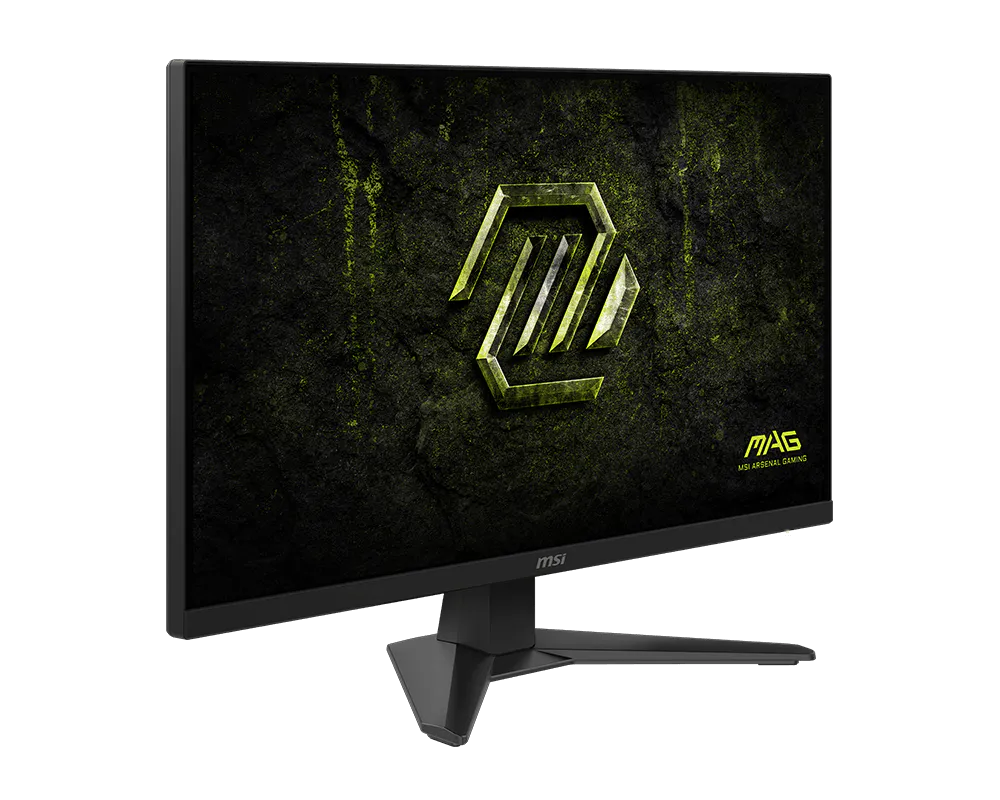 Monitor MSI MAG272F X24 240Hz vista lateral derecha con base ajustable