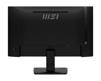 Monitor MSI PRO MP242 ángulo superior mostrando diseño slim