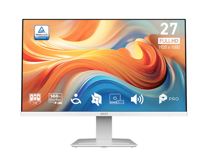 Monitor MSI PRO MP273W 27 pulgadas vista frontal pantalla encendida