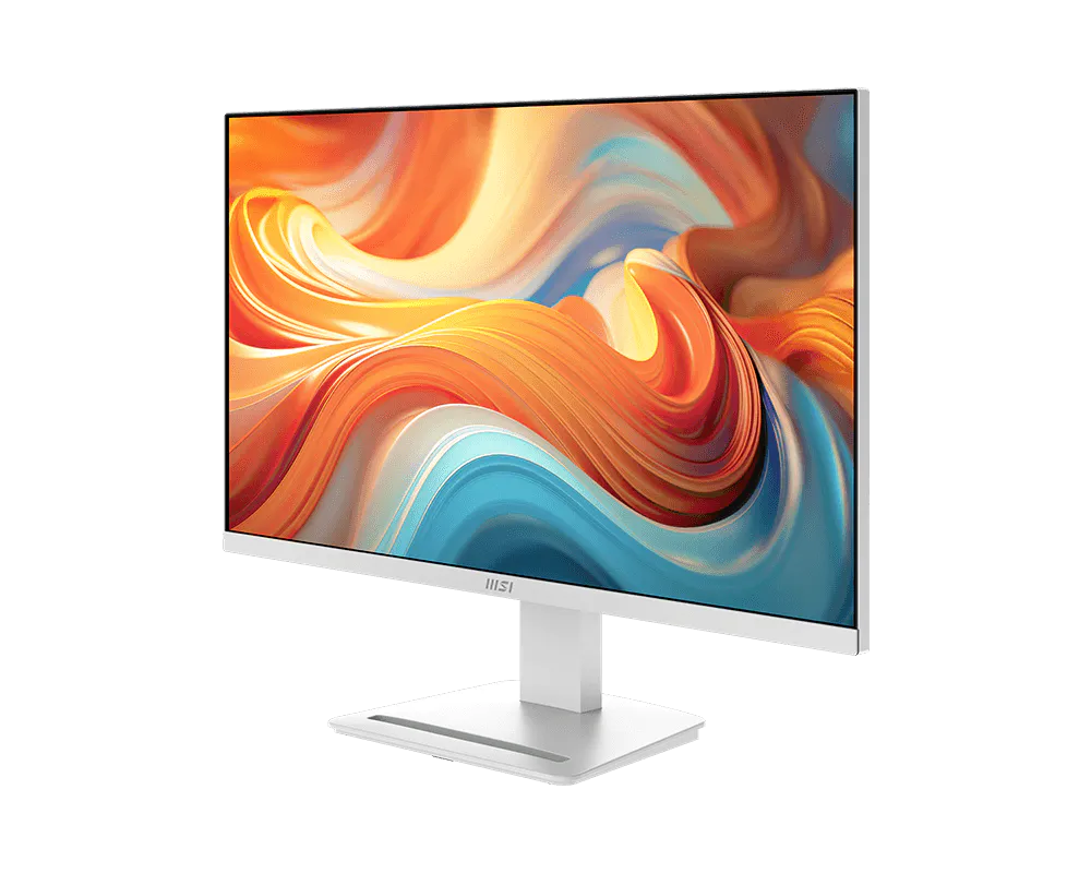 Monitor MSI PRO MP273W perfil lateral mostrando diseño delgado