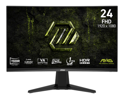 Monitor Gamer MSI MAG 245C X24 23.6" Full HD 180Hz Curvo