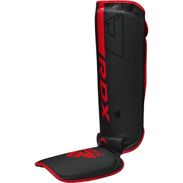 RDX Espinilleras con Empeine MMA Negro/Rojo, F6 Kara