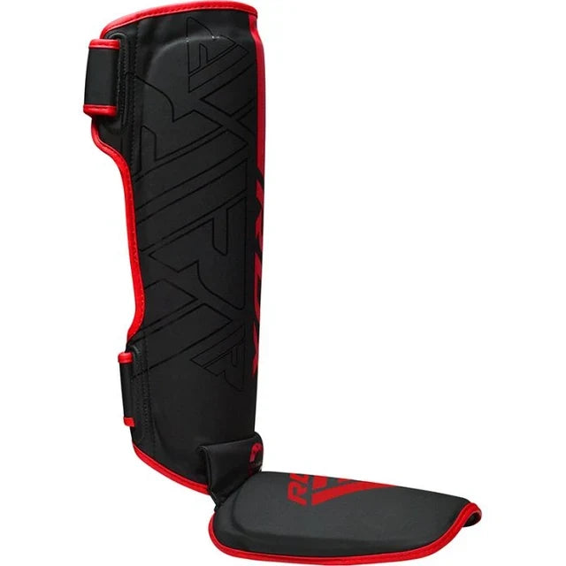 RDX Espinilleras con Empeine MMA Negro/Rojo, F6 Kara