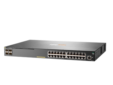 Aruba Switch 2930F 24G PoE+ 4SFP+ 370W - vista de puertos