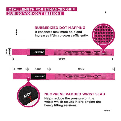 RDX Correas de Levantamiento Plus Rosado, S4