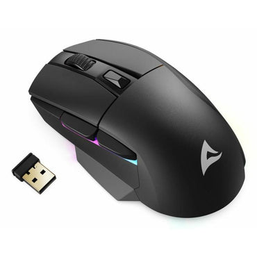Mouse gaming Sharkoon SGM50W vista lateral derecha mostrando diseño ergonómico