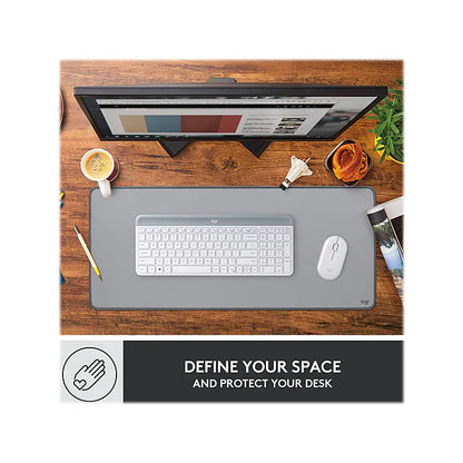 Detalle material nylon poliéster Mouse Pad Logitech Studio gris textura
