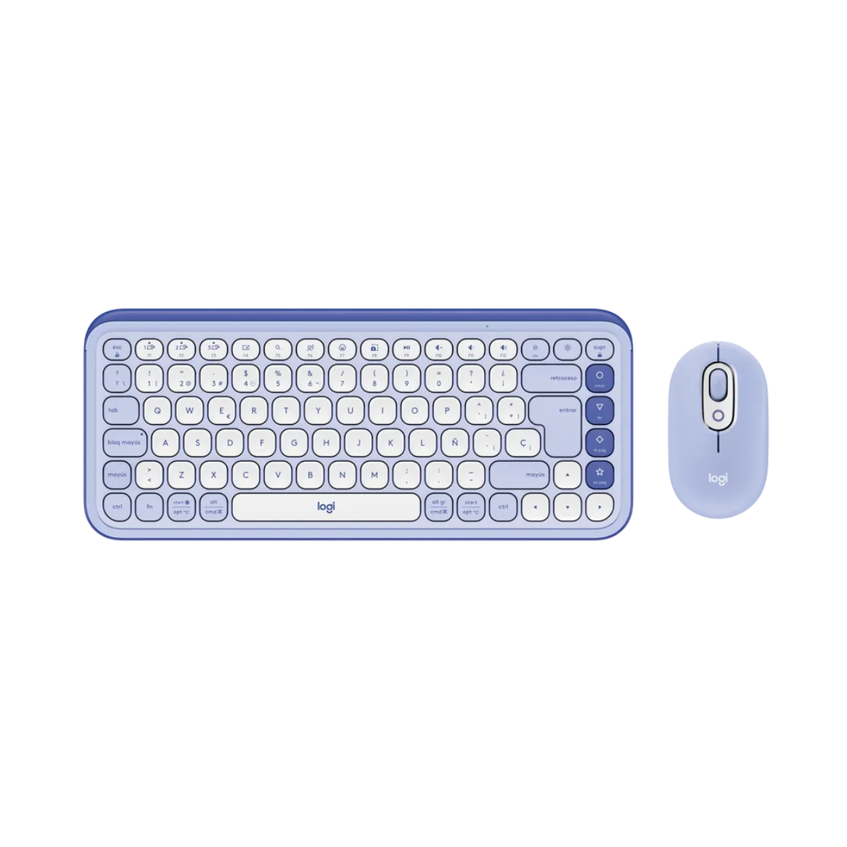 Logitech Teclado y Mouse Inalámbrico Bluetooth, POP Combo