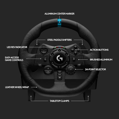 Volante Logitech G923 para PS4 | 900° de Rotación | Force Feedback