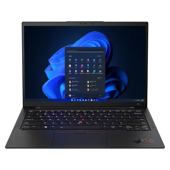 Laptop Lenovo ThinkPad X1 Carbon G10 14 pulgadas vista frontal con pantalla encendida