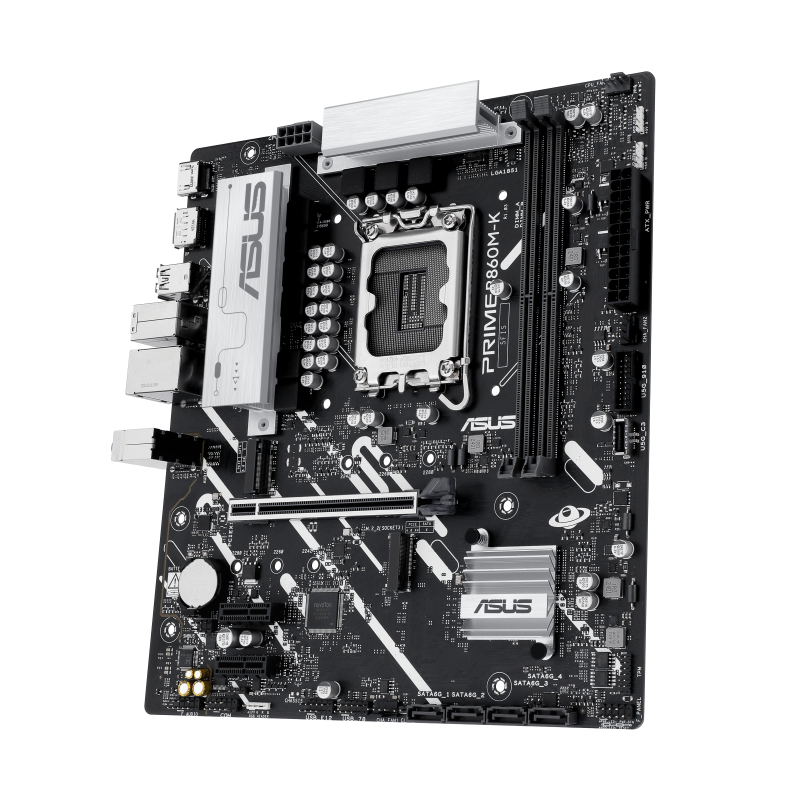 ASUS PRIME B860M-K tarjeta madre detalle de slots