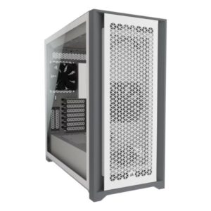 CASE GAMING CORSAIR 5000D AIRFLOW MID TOWER VENTILADORES 2 DE 120MM CON VIDRIO LATERAL Y MALLA FRONTAL CC-9011211-WW BLANCO