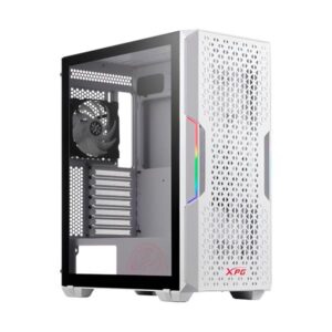 CASE GAMING RGB ADATA XPG STARKER AIR MID TOWER VENTILADORES 2 DE 120MM  Y MALLA FRONTAL STARKERAIR-WHCWW BLANCO