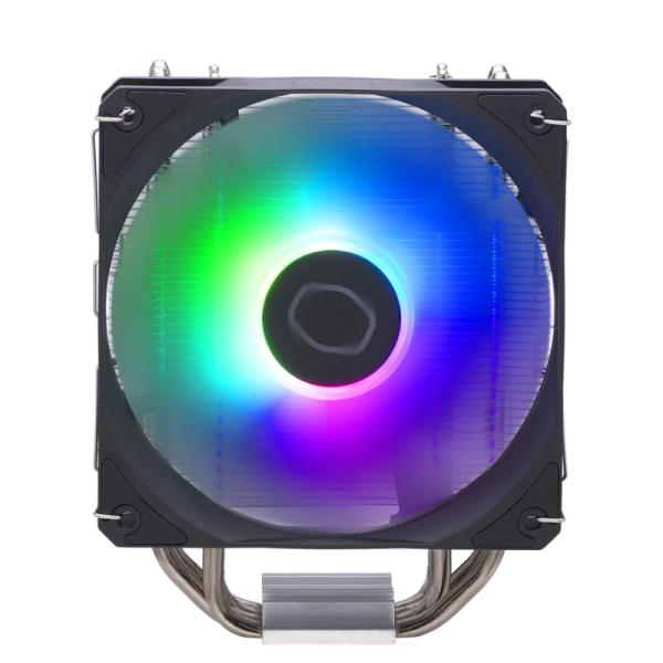ENFRIAMIENTO DE AIRE RGB COOLER MASTER HYPER 212 SPECTRUM V3 LGA1700/AM5 1X120MM PWM RR-S4NA-17PA-R1 NEGRO