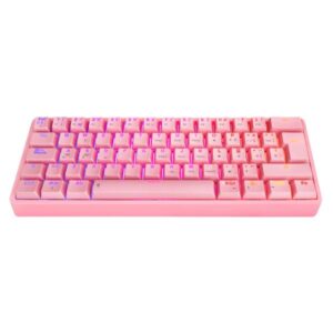 TECLADO GAMING RGB EAGLE WARRIOR KGY182U0001C 60% MECÁNICO ALÁMBRICO USB ESPAÑOL ROSADO