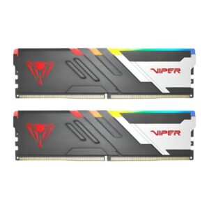 MEMORIA RAM PC 32GB PATRIOT VIPER VENOM RGB PVVR532G640C32K DDR5 6400 MHZ CL32 1.4 V NEGRO DIMM 288 PINES NEGRO