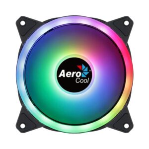 ABANICO AEROCOOL DUO 12 ARGB 6-PIN 1X12CM ACF3-DU10217.11 NEGRO