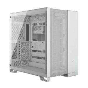 CASE GAMING CORSAIR 6500D AIRFLOW MID TOWER SIN VENTILACIÓN INCLUIDA CON VIDRIO LATERAL Y MALLA FRONTAL CC-9011260-WW BLANCO
