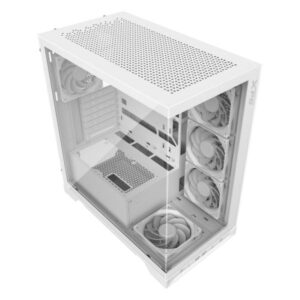 CASE GAMING RGB ADATA XPG INVADER X MID TOWER VENTILADORES 5 DE 120MM CON VIDRIO LATERAL Y FRONTAL INVADERXMT-WHCWW BLANCO