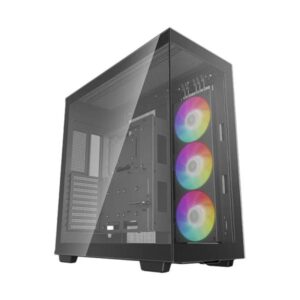 CASE GAMING RGB DEEPCOOL CH780 FULL TOWER VENTILADOR 1 DE 120MM CON VIDRIO LATERAL Y FRONTAL  R-CH780-BKADE41-A1 NEGRO