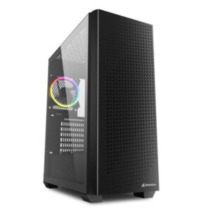CASE GAMING RGB SHARKOON VS9 MID TOWER VENTILADORES 3 DE 120MM CON VIDRIO LATERAL Y MALLA FRONTAL 4044951039111 NEGRO