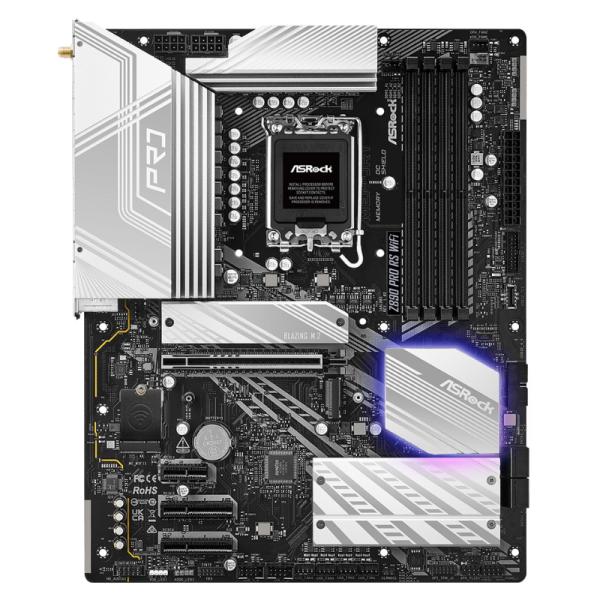 Tarjeta Madre ASRock Z890 PRO RS WIFI DDR5 | ATX | LGA 1851 | DDR5 hasta 8000+ MHz | Wi-Fi 6E | PCIe 5.0