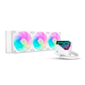 Enfriamiento Líquido DeepCool LT360 WH ARGB | 360mm | 3 en 1 | Blanco