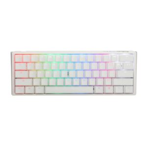 TECLADO GAMING RGB DUCKY ONE 3 MINI MECANICO USB-C ESPAÑOL SWITCH ROJO DKON2161ST-RESPDPWWWSC1 BLANCO