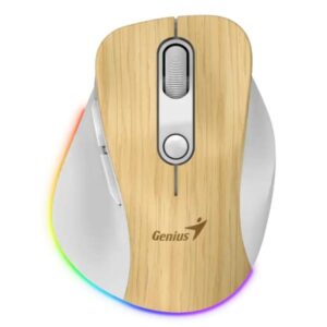 MOUSE RGB GENIUS ERGO 9000S PRO INALÁMBRICO BLUETOOTH 2400 DPI 31030039407 MADERA