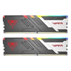 MEMORIA RAM PC 64GB (2X32GB) PATRIOT VIPER VENOM RGB DDR5 5600MHZ CL40 1.35V PVVR564G560C40K GRIS
