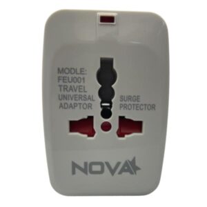 ADAPTADOR  UNIVERSAL PARA VIAJES NOVA FEU001001C BLANCO