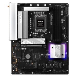 TARJETA MADRE ASROCK B860 PRO RS WIFI LGA1851 ATX DDR5 MB-B860 PRORSW NEGRO / BLANCO