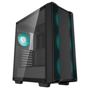 CASE RGB DEEPCOOL CC560 V2 MID TOWER VENTILADORES 4 DE 120MM  CON VIDRIO LATERAL Y MALLA FRONTAL R-CC560-BKGAA4-G-2 NEGRO