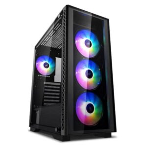 CASE RGB DEEPCOOL MATREXX 50 ADD-RGB 4F MID TOWER VENTILADORES 4 DE 120MM CON VIDRIO FRONTAL Y LATERAL DP-ATX-MATREXX50-AR-4F-NE NEGRO
