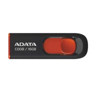 MEMORIA USB 16GB ADATA  AC00 USB-A 2.0 AC008-16G-RKD NEGRO / ROJO