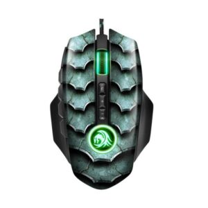 MOUSE GAMING RGB SHARKOON DRAKONIA II ALÁMBRICO USB 15000 DPI 4044951020126 NEGRO/VERDE