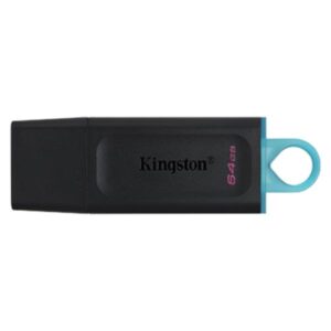 MEMORIA USB 64GB KINGSTON DATA TRAVELER EXODIA USB-A 3.2 GEN 1 DTX/64GB NEGRO / TURQUESA