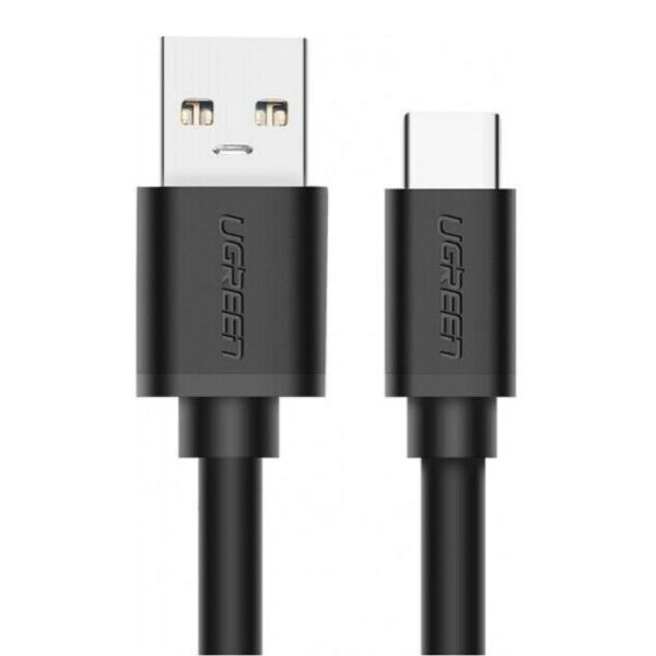 Cable UGREEN US184 | USB-A 3.0 a USB-C | 2 Metros | Carga Rápida | Negro