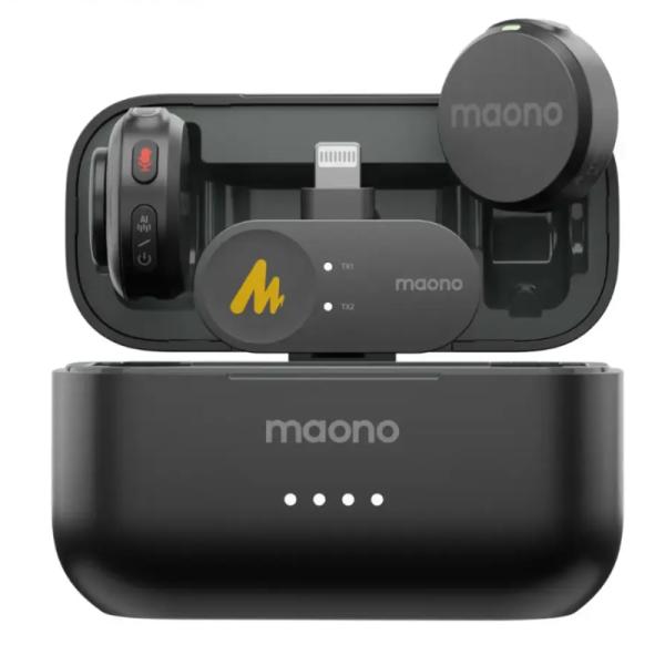 Micrófono Inalámbrico Maono WM650 PB2 | Receptor Lightning | Cancelación de Ruido