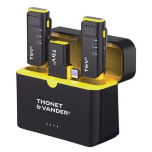 Micrófono Thonet & Vander VX390 Lavalier | Inalámbrico | USB-C | Cuna de carga doble