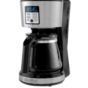 Black + Decker cafetera 12 tazas digital programable filtro perman inox C/F - CM1331S-LA