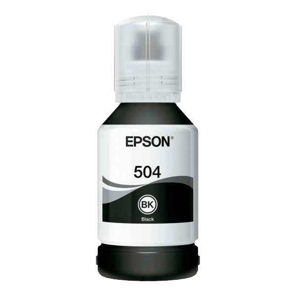 Botella Tinta Epson EcoTank 504 Negro, T504120